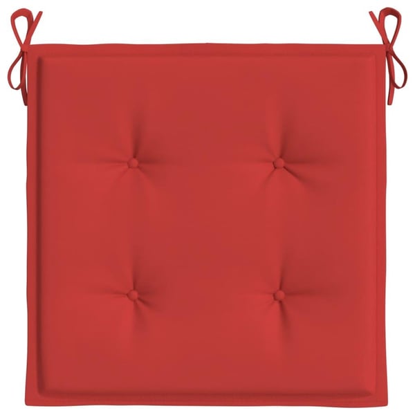 vidaXL hynder til havestol 6 stk. 50x50x3 cm oxfordstof rød