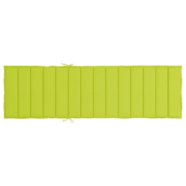 vidaXL hynde til liggestol 200x60x3 cm oxfordstof lysegrøn
