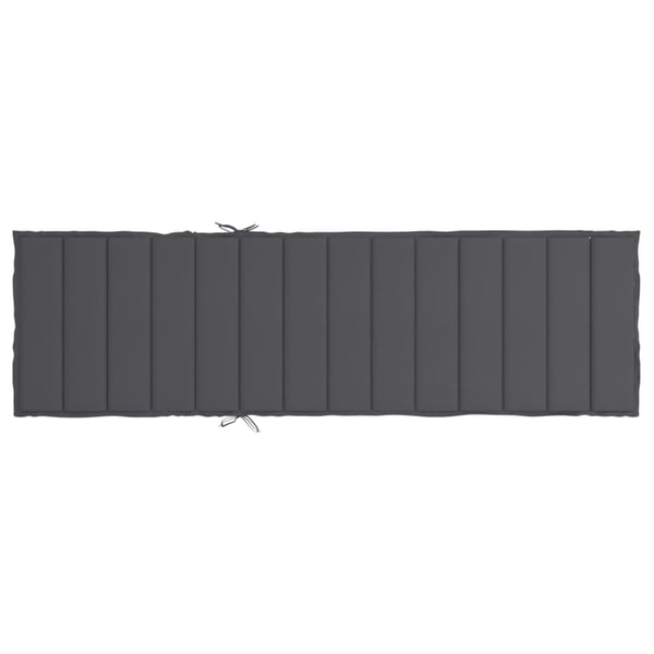 vidaXL hynde til dækstol 186x58x3 cm oxfordstof antracitgrå