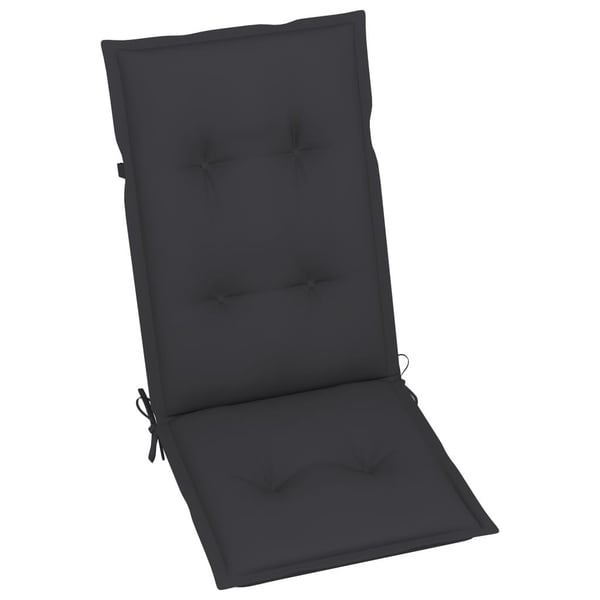 vidaXL foldbare havestole 6 stk. med hynder massivt akacietræ