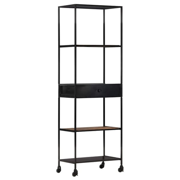 vidaXL bogreol 60x35x180 cm ru mangotræ og jern