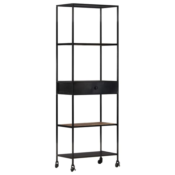 vidaXL bogreol 60x35x180 cm ru mangotræ og jern