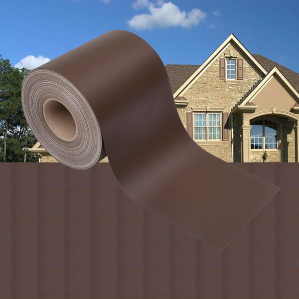 vidaXL Hageskjerm PVC 35x0,19 m brun
