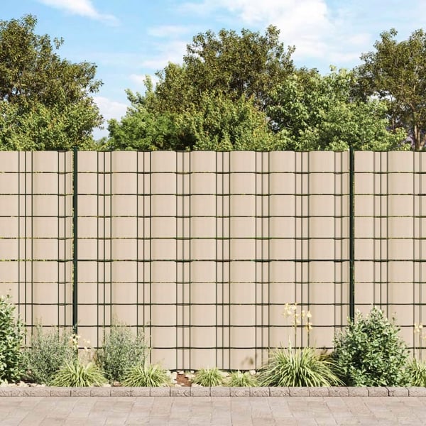 vidaXL Hageskjerm PVC 70x0,19 m kremhvit