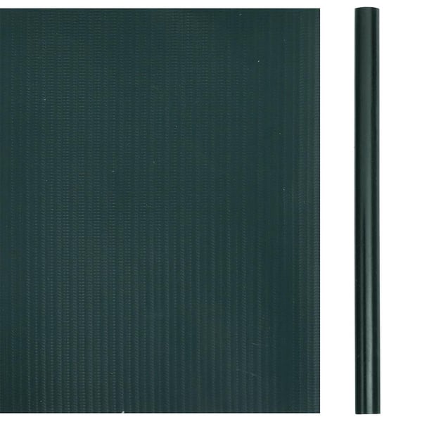 vidaXL haveskærm 35x0,19 m 4 stk. PVC mat grøn