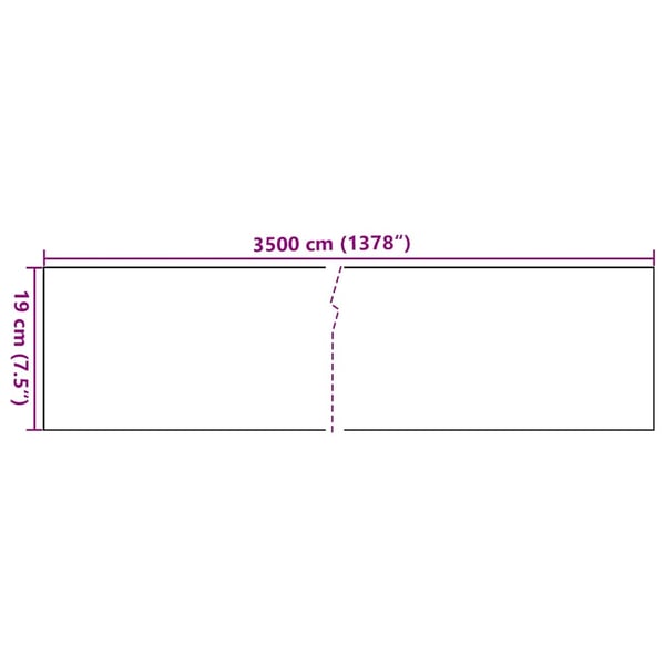 vidaXL haveskærm 35x0,19 m 4 stk. PVC mat grøn