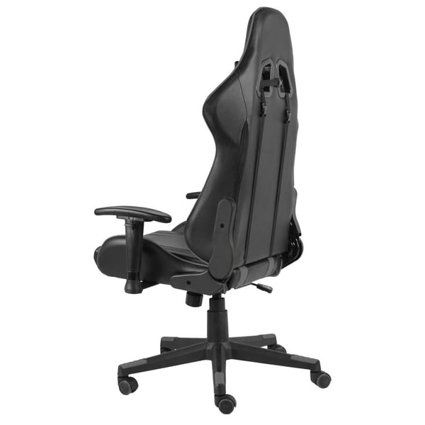 vidaXL drejelig gamingstol PVC grå