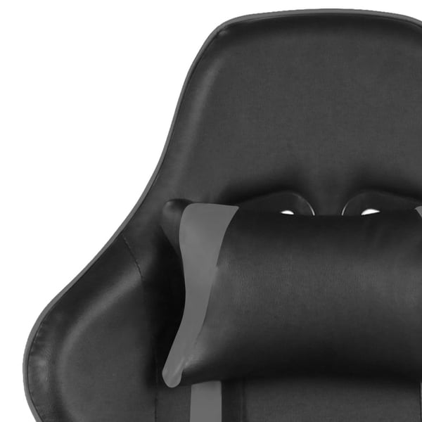 vidaXL drejelig gamingstol PVC grå