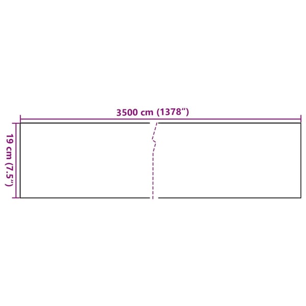 vidaXL Puutarhan yksityisyyden suojat 4 kpl PVC 35x0,19 m kerma