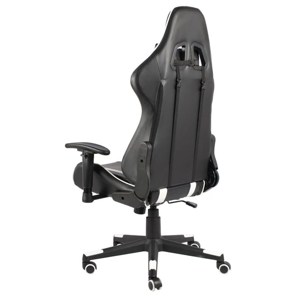 vidaXL drejelig gamingstol PVC hvid