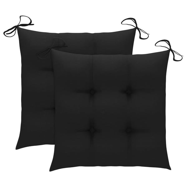 vidaXL foldbare havestole 2 stk. med hynder bambus