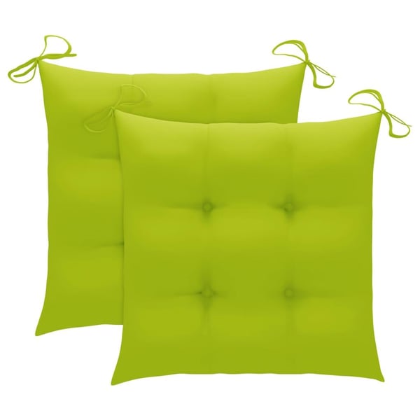 vidaXL foldbare havestole 2 stk. med hynder bambus