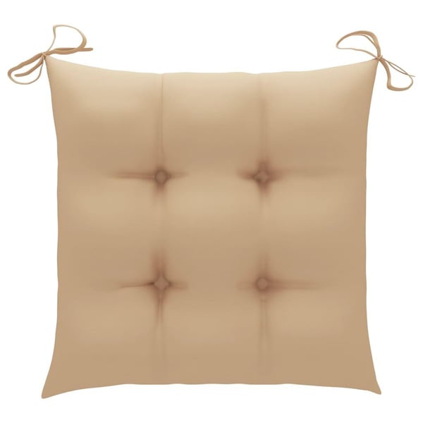 vidaXL foldbare havestole 2 stk. med hynder bambus