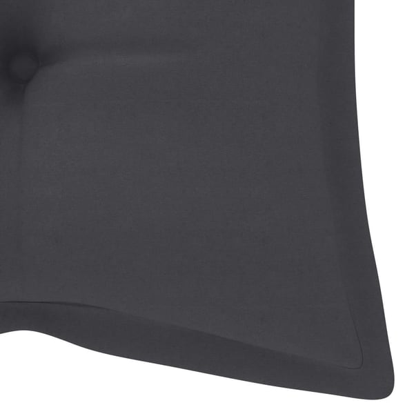 vidaXL foldbar havebænk med hynde 118 cm bambus
