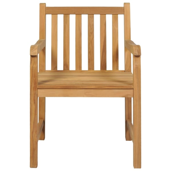 vidaXL 5-delers hagespisesett 160x80 cm heltre teak