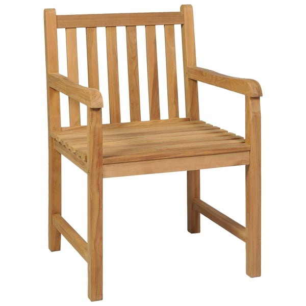 vidaXL 5-delers hagespisesett 160x80 cm heltre teak