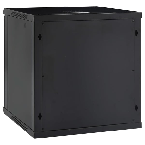 vidaXL 12U Seinäkiinnitettävä verkkolaitekaappi 19" IP20 600x600x640mm