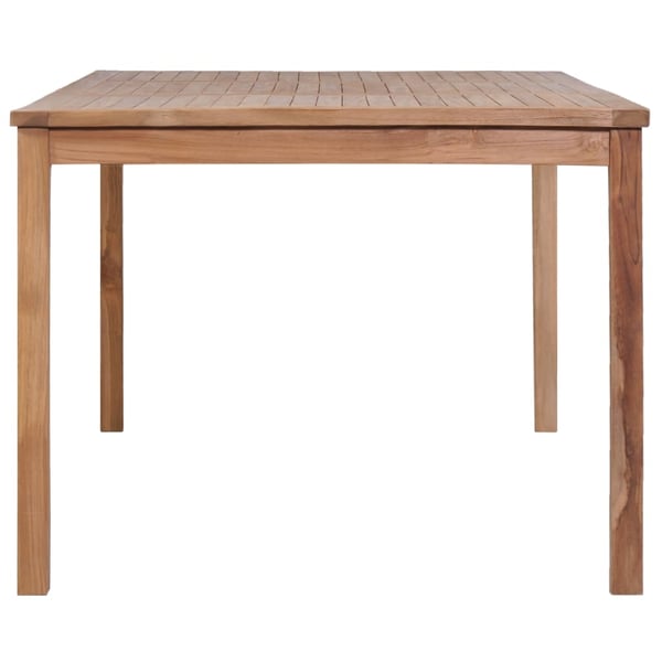 vidaXL 7-delers hagespisesett 200x100 cm heltre teak
