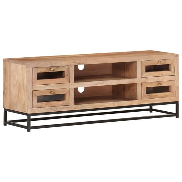 vidaXL tv-skab 110x30x40 cm massivt akacietræ