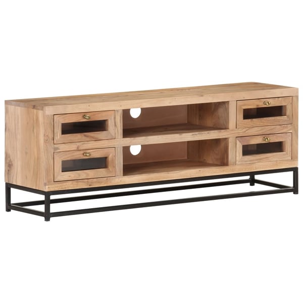 vidaXL tv-skab 110x30x40 cm massivt akacietræ