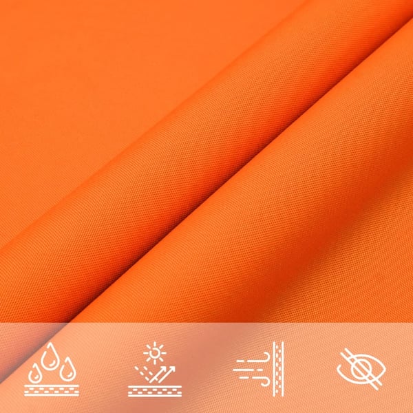 vidaXL Solseil oxfordstoff trekantet 3x3x4,24 m oransje