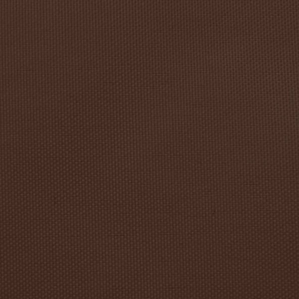 vidaXL Solseil oxfordstoff rektangulær 3,5x4,5 m brun