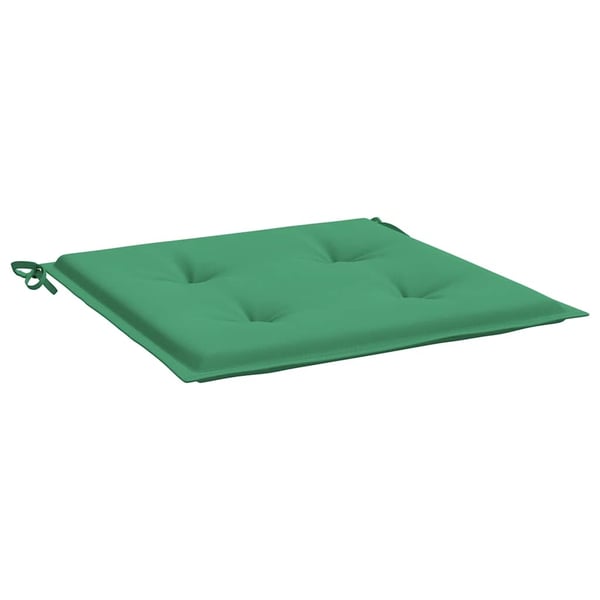 vidaXL hynder til havestol 6 stk. 40x40x3 cm oxfordstof grøn