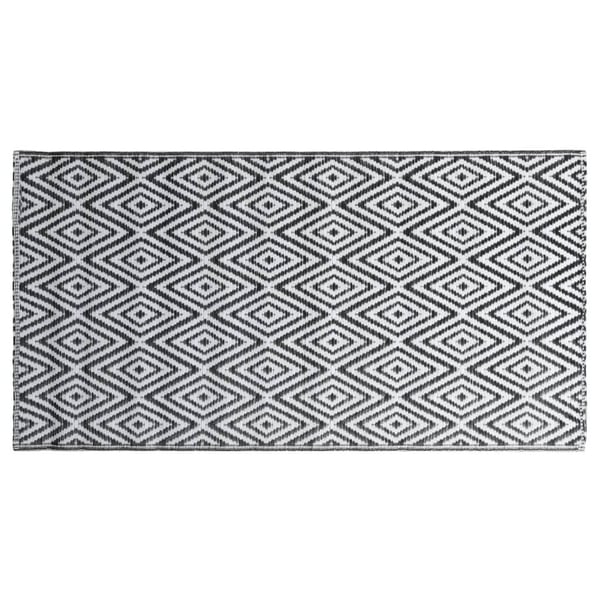 vidaXL Ulkomatto ARAKIL mustavalkoinen 80x150 cm PP