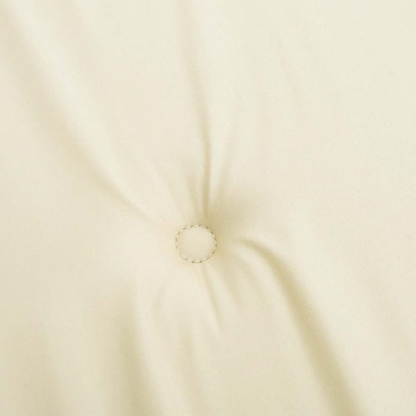 vidaXL hynder til havestol 2 stk. 40x40x3 cm oxfordstof cremefarvet