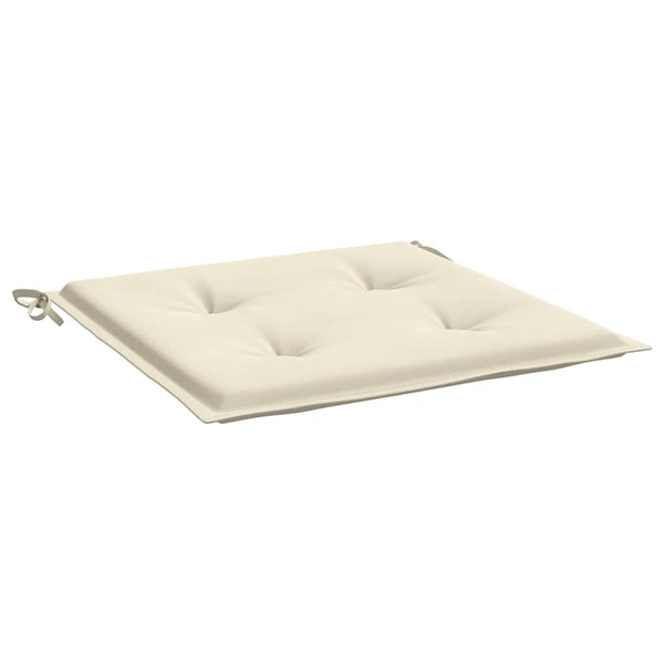 vidaXL hynder til havestol 6 stk. 40x40x3 cm oxfordstof cremefarvet