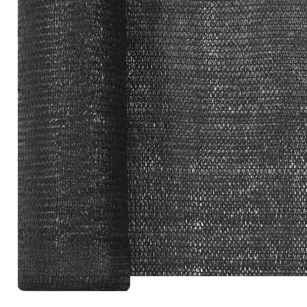 vidaXL afskærmning 1,8x25 m HDPE 195 g/m² sort