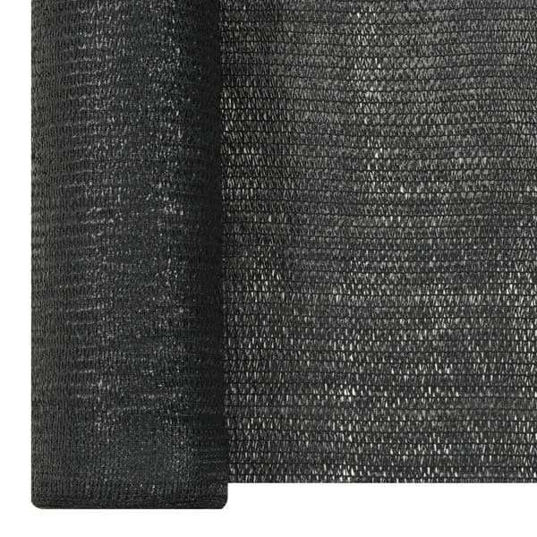 vidaXL afskærmning 2x25 m HDPE 150 g/m² sort