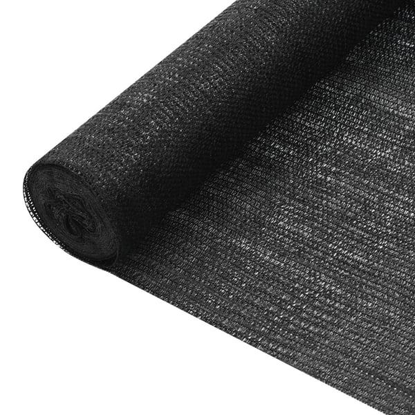 vidaXL afskærmning 2x25 m HDPE 75 g/m² sort