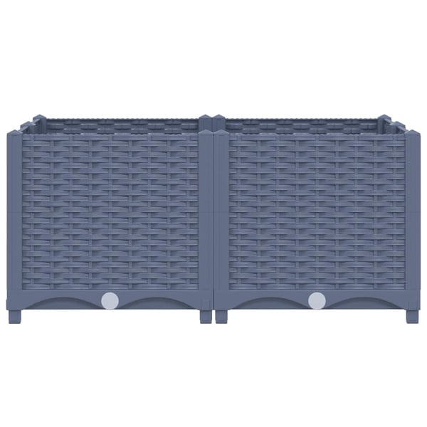 vidaXL højbed 80x80x38 cm polypropylen