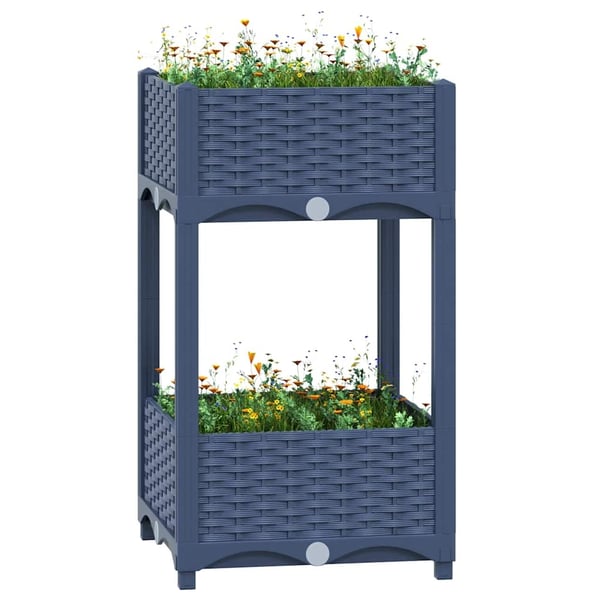 vidaXL Høybed 40x40x71 cm polypropylen