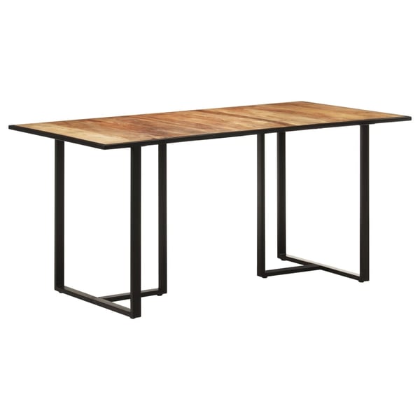 vidaXL Spisebord 160 cm grovt mangotre