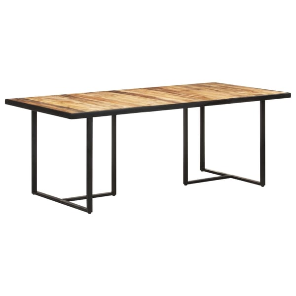 vidaXL Spisebord 200 cm grovt mangotre