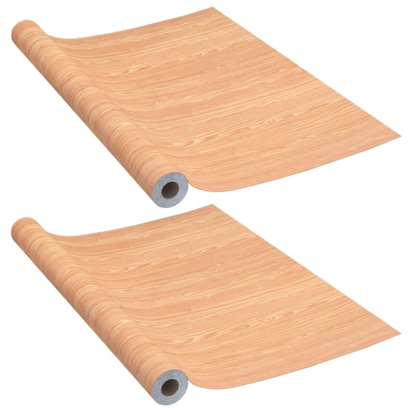 vidaXL Dörrfolie 2 st ahorn 210x90 cm PVC