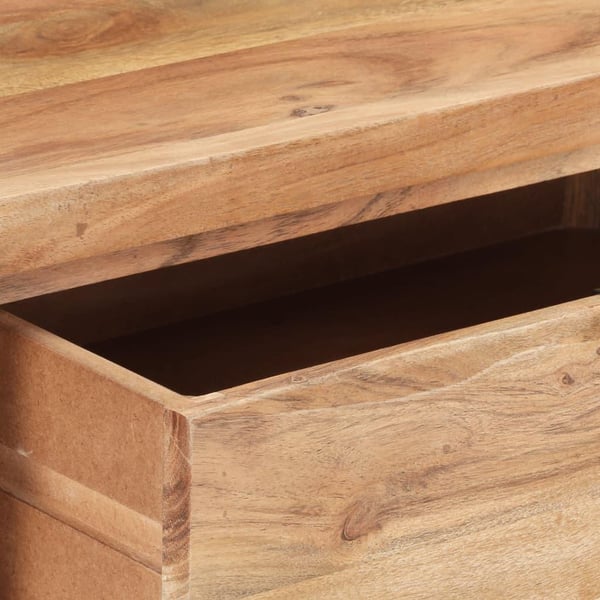 vidaXL Konsollbord 100x35x76 cm heltre akasie med naturlig kant