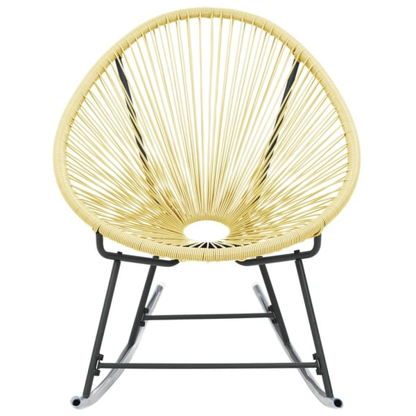 vidaXL Ulkotilan Acapulco tuoli polyrottinki beige