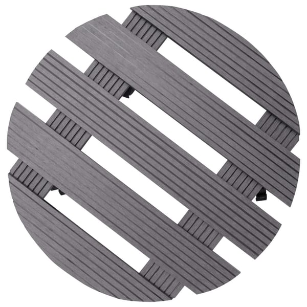 vidaXL Kasvirullakot 2 kpl harmaa Ø30x7,5 cm WPC