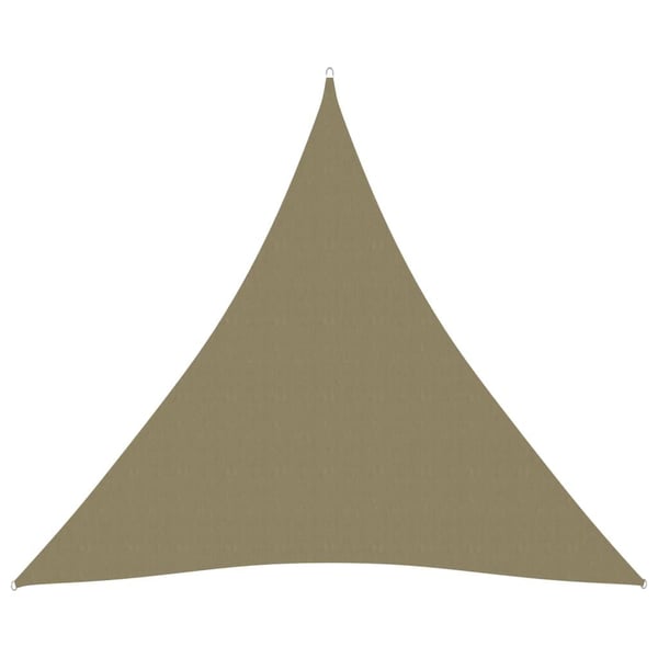 vidaXL solsejl 6x6x6 m trekantet oxfordstof beige