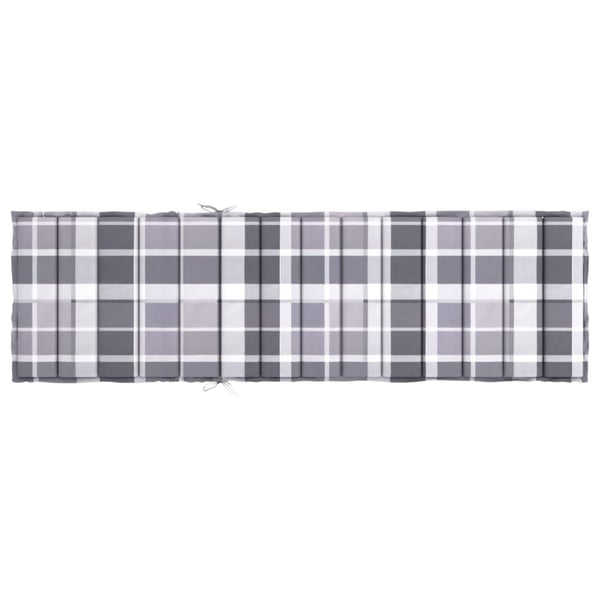 vidaXL hynde til liggestol 200x50x3 cm oxfordstof gråternet
