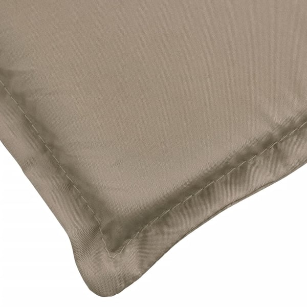 vidaXL hynde til liggestol 200x70x3 cm oxfordstof gråbrun