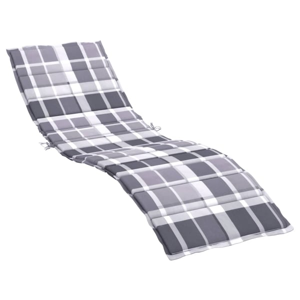 vidaXL hynde til liggestol 200x70x3 cm oxfordstof gråternet