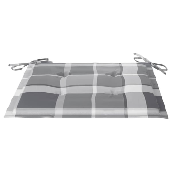 vidaXL hynder til havestol 6 stk. 50x50x3 cm oxfordstof gråternet