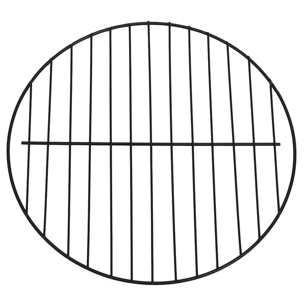 vidaXL 2-i-1 Bålfat og grill med ildrake 59x59x60 cm rustfritt stål
