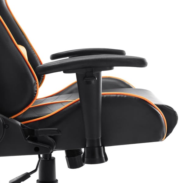 vidaXL Gamingstol svart och orange konstläder