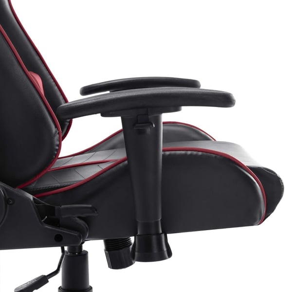 vidaXL gamingstol kunstlæder sort og vinrød