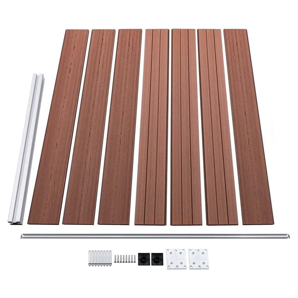 vidaXL hegnspanelsæt 872x146 cm WPC brun